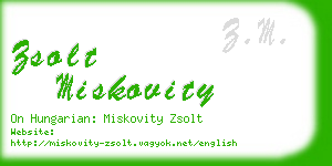 zsolt miskovity business card